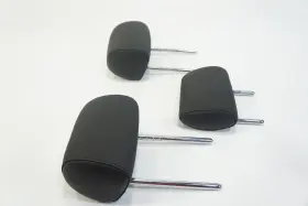 N55b30 Bmw F10 2011-2016 528i 535i 550i Rear Back Row Seat Headrest Leather Black Set Of 3 #3