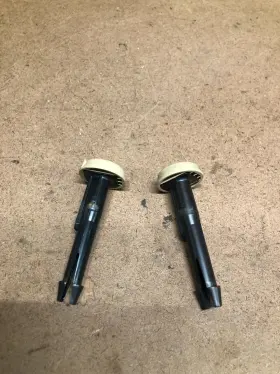5536-b Cadillac 2007-14 Silverado Sierra Yukon Suburban Headrest Head Rest Guide Pair Tan 2 #2