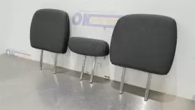206.ch8d22 Dodge 22 Ram 3500 Rear Headrest Set Crew Cab Black Cloth #3