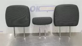206.ch8d22 Dodge 22 Ram 3500 Rear Headrest Set Crew Cab Black Cloth