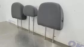 206.fd8613 Ford Truck 13 F150 Xlt Rear Headrest Set Gray Cloth Crew Cab #3