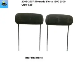 88941772 General Motors 88941799 05 06 07 Silverado Sierra Front Left And Right Headrest Head Rests 88941772 General Motors 88941799 05 06 07 Silverado Sierra Front Left And Right Headrest Head Rests