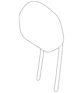 Mercedes-benz 447-970-31-00-9h40 Genuine Mercedes-benz Headrest
