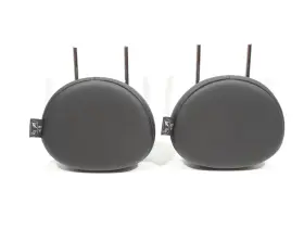 Mini 52202754291 11-13 Cooper R56 Rear Seat Black Leather Headrest Head Rest Set Of 2 Oem