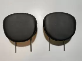 52202755940 Mini 2007-2013 Cooper Rear Seat Headrests Oem Black Leather Pair Left Right Back