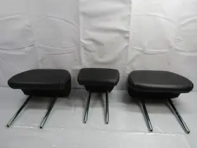 6971a074xa Mitsubishi 2007-2013 Outlander Rear Seat Head Rest Black Leather Set Oem #3