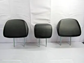6971a074xa Mitsubishi 2007-2013 Outlander Rear Seat Head Rest Black Leather Set Oem