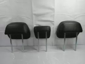 6971a087xa Mitsubishi 2007-2013 Outlander Rear Seat Head Rest Black Leather Set Oem #2