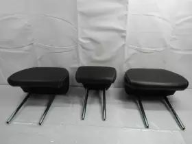 6971a087xa Mitsubishi 2007-2013 Outlander Rear Seat Head Rest Black Leather Set Oem #3