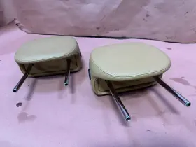 955521817018g1 Porsche Cayenne 03-04 955 Front Seat Headrest Beige Leather Pair Oem 72k Miles #2