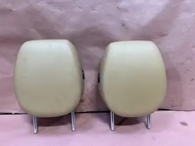 955521817018g1 Porsche Cayenne 03-04 955 Front Seat Headrest Beige Leather Pair Oem 72k Miles #3