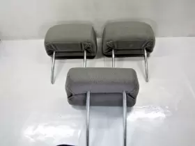 206.su1s08 Subaru 2003-2008 Forester Rear Head Rests Headrests Set Of 3 Gray Cloth Oem #2