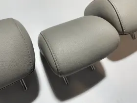 7194006320b2 Toyota 2007 - 2011 Camry Headrest Rear Second Row Gray Leather 3 Piece Set Oem #3