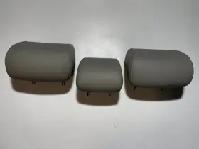 7194006320b2 Toyota 2007 - 2011 Camry Headrest Rear Second Row Gray Leather 3 Piece Set Oem
