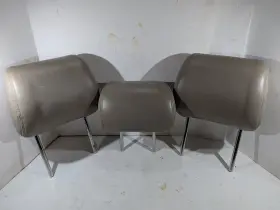 Toyota 7197035030b0 03-09 4runner Rear Headrest Set 2nd Row Lh Rh Center Leather