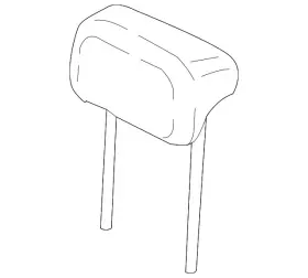 5nn-885-902-b-aej Volkswagen Genuine Headrest 5nn-885-902-b-aej Volkswagen Genuine Headrest