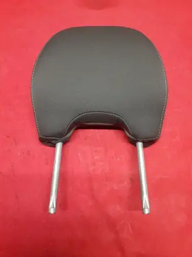 8613749 Volvo 2006 2007 2008 S40 Front Right Passenger Headrest Cloth Black Gray Stitch