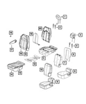 Genuine Mopar Second Row Headrest Right 6RT381A3AB. Fixed Price $174.24.