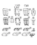 Genuine Mopar Second Row Headrest 6TV212X7AI. Fixed Price $117.30.