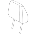 Genuine Nissan Headrest Outer 86430-6TF8B. Fixed Price $161.61.