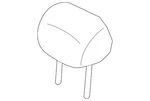 Genuine Nissan Headrest Center 86460-1ZR5B. Fixed Price $338.60.