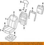 Chrysler Oem 11-13 200 Seats Tracks Front Components-headrest 1RX24DX9AA. Fixed Price $551.10.