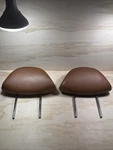 Saddle Brown Leather Front Left Right Headrest Set Two For 02-10 Lexus SC430. Fixed Price $59.99.