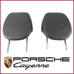 Porsche Cayenne Set Front Right Left 2PC Black Leather 03-10. Fixed Price $48.99.