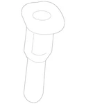 Genuine Mercedes-benz Headrest Guide 246-970-02-41-7H52. Fixed Price $5.26.
