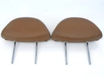 Saddle Brown Leather Front Left Right Headrest Set Two For 02-10 Lexus SC430. Fixed Price $75.24.