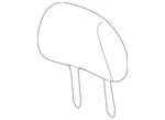 Genuine Ford Escape 2005-2006 Rear Seat Headrest Assembly 5L8Z-78611A08-BAA. Fixed Price $70.46.