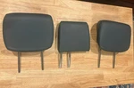 2003-2009 Lexus GX470 Oem 3RD Third Row Rear Head Rests Grey Leather. Fixed Price $160.00.