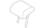 Genuine Mazda Headrest Center D11T-88-340-05. Fixed Price $88.16.