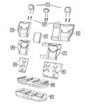 Genuine Mopar Second Row Headrest Center 7RQ02DX9AA. Fixed Price $42.77.
