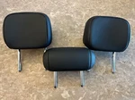 Porsche Macan Rear Seat Headrest Set Black Leather Oem 2023. Fixed Price $250.00.