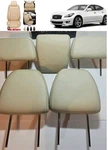 Infiniti M37 M56 M35H Q70 Oem Headrest Set Tan Leather 5PC Front Rear Interior. Fixed Price $75.00.